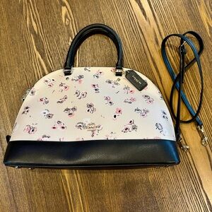 Coach Sierra Floral Print Black and Cream Bag- Like New!